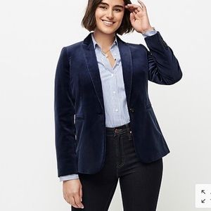 Parke blazer in velvet